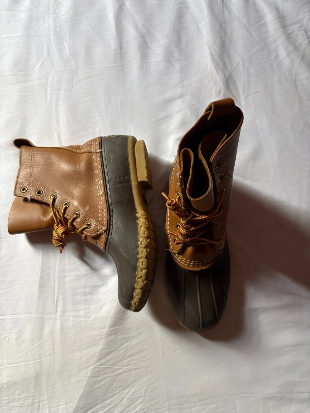 L.L. Bean Brown and Dark Brown Women’s Winter Duck Boots